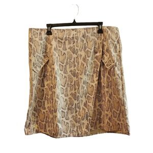 Fashion To Figure Women's Size 2X Faux Snake‎ Skin Skirt New